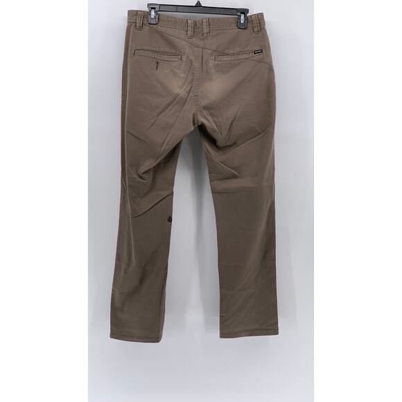 VOLCOM Men's Tan Solid Straight-Leg Modern Fit Chino Pants SZ 31 - Picture 2 of 12